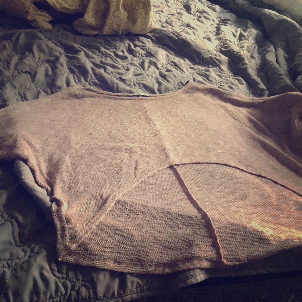 Thin cropped sweated taupe